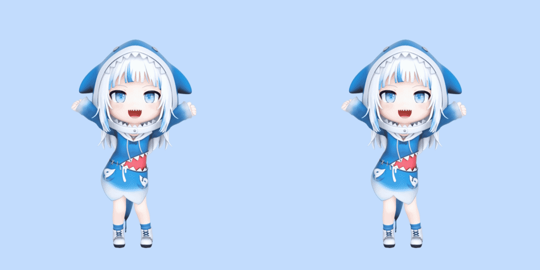 Animated demonstration of Flowframes smoothing video with AI-generated intermediate frames